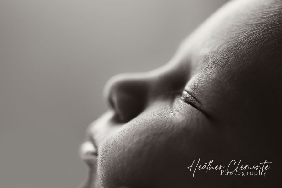 detailed newborn photography by Heather Clemente Photography